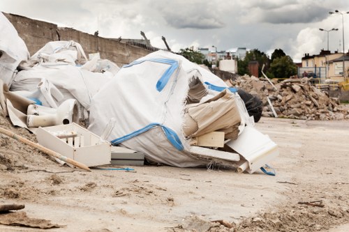 Recycling facilities handling construction waste materials
