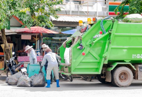 Recycling facilities processing demolition waste