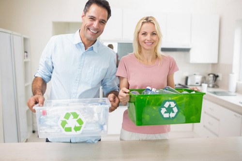 Local regulations sign for construction waste management in Tufnell Park