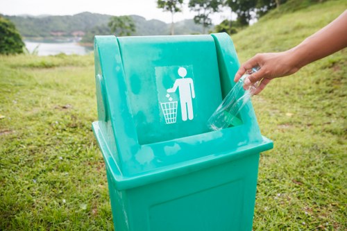 Professional equipment used for garden waste removal